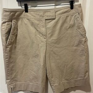 Ann Taylor Loft Khaki Shorts size 16